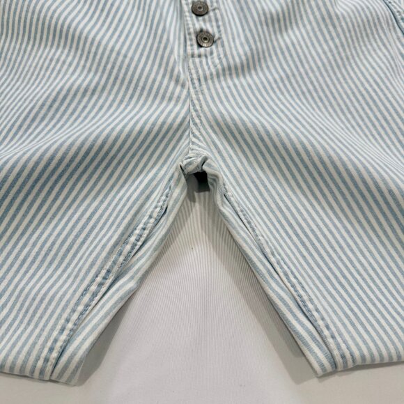 Abercrombie & Fitch Striped Wide Leg Jeans | Button Fly | Frayed Hem | NWT | 28 - Picture 12 of 12